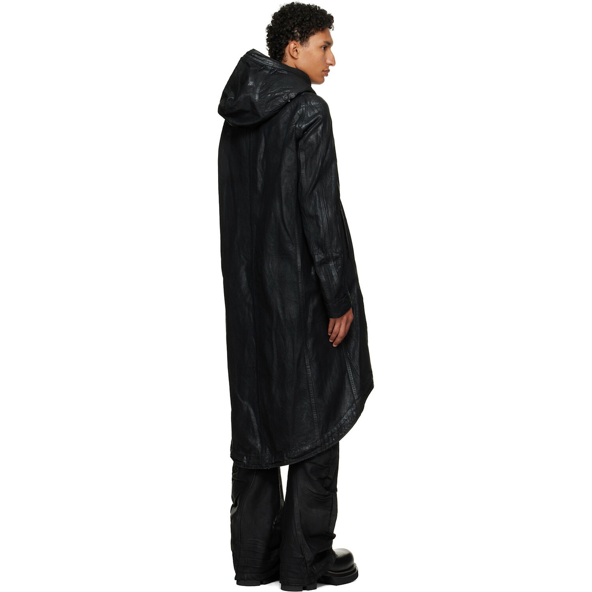Julius Black Urban Denim Coat