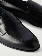 Brioni - Appia Leather Penny Loafers - Black