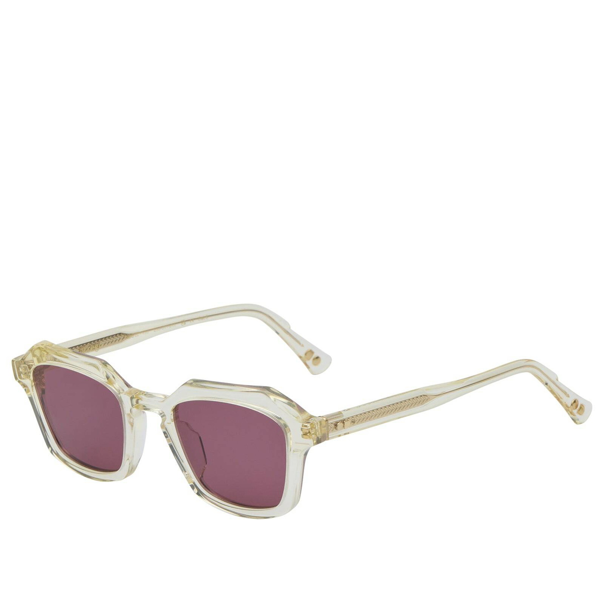 Oscar Deen Diego Sunglasses in Champagne/Dusky Pink 