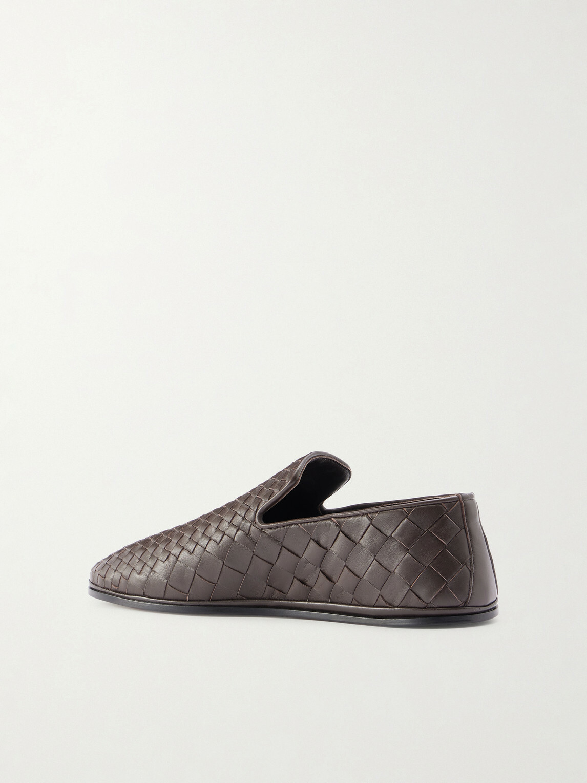 Bottega Veneta - Sunday Intrecciato Leather Slippers - Brown