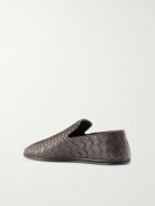 Bottega Veneta - Sunday Intrecciato Leather Slippers - Brown
