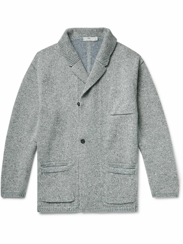 Photo: Inis Meáin - Unstructured Donegal Merino Wool and Cashmere-Blend Blazer - Blue