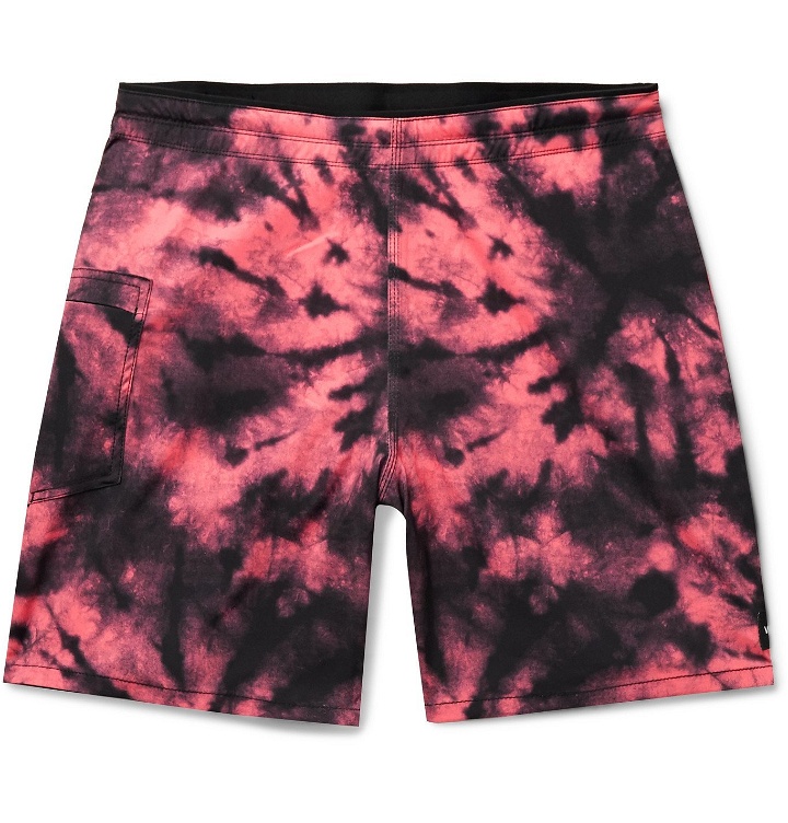 Photo: Vans - Long-Length Tie-Dyed Swim Shorts - Pink