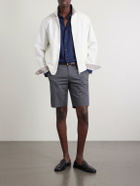 Slowear - Slim-Fit Cotton-Blend Gabardine Chino Shorts - Gray
