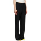 TOM FORD Black Sharp Tailored Straight Boyfriend Trousers