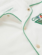 Casablanca - Tennis Club Logo-Print Shell Coach Jacket - White