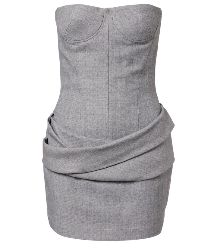 Photo: Alex Perry Draped bustier dress