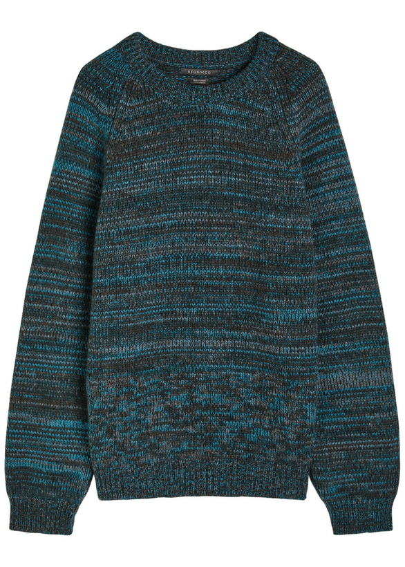 Photo: Begg & CO Kai Striped Cashmere Sweatshirt Blue
