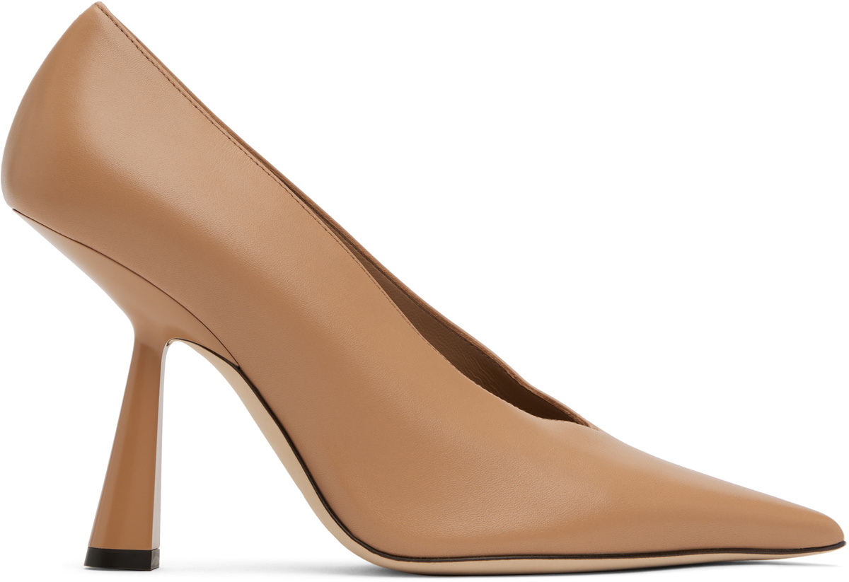 Jimmy Choo Beige Maryanne 100 Heels