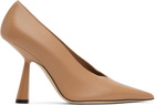 Jimmy Choo Beige Maryanne 100 Heels