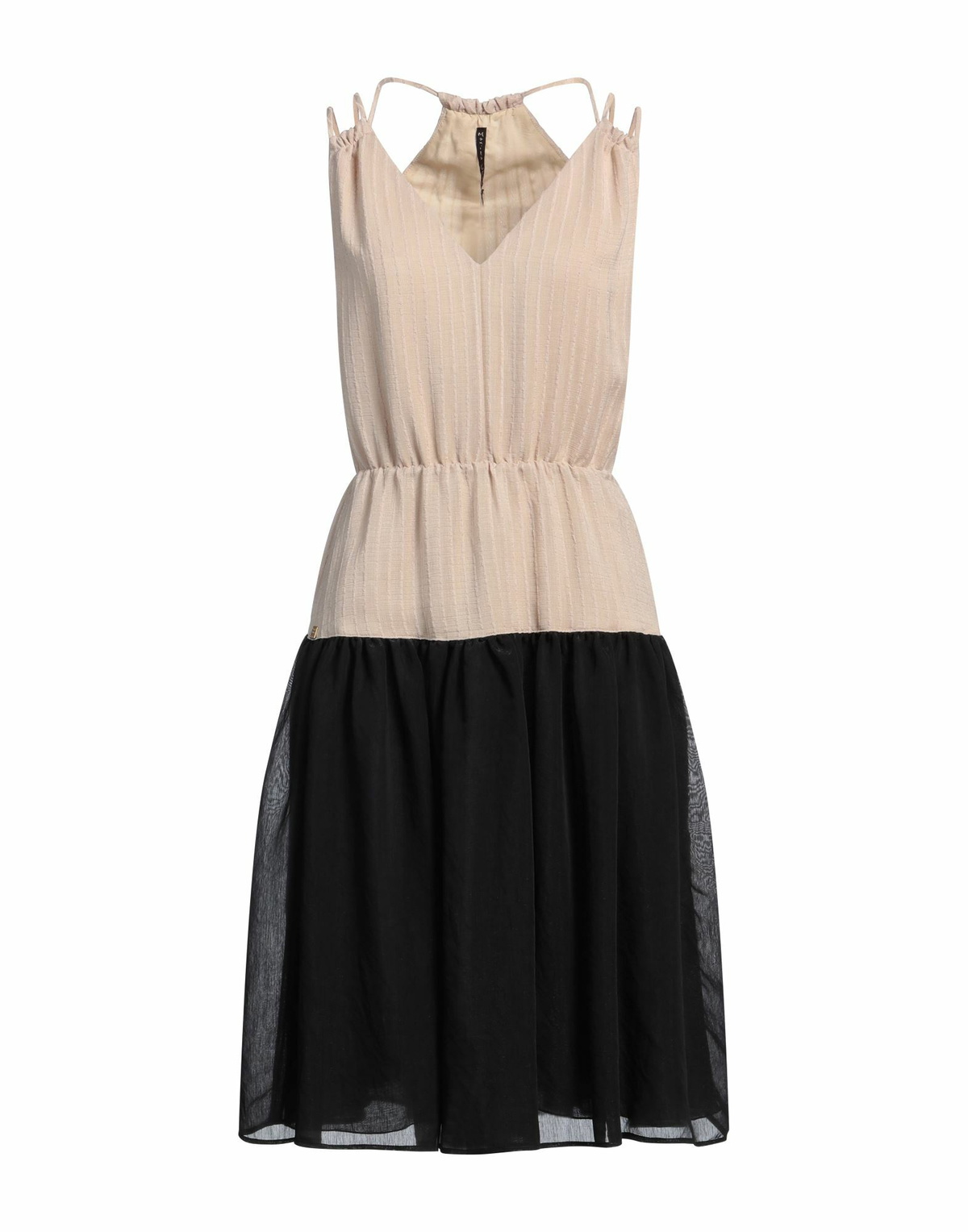 Manila Grace Womens Midi dress in Beige
