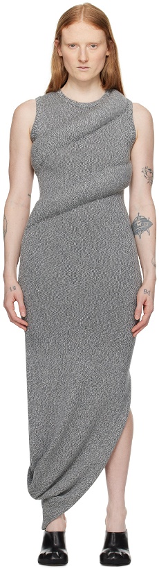 Photo: JW Anderson Gray Padded Twisted Maxi Dress