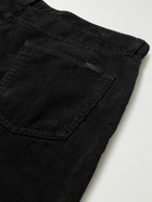 SAINT LAURENT - Slim-Fit Cotton-Corduroy Trousers - Black