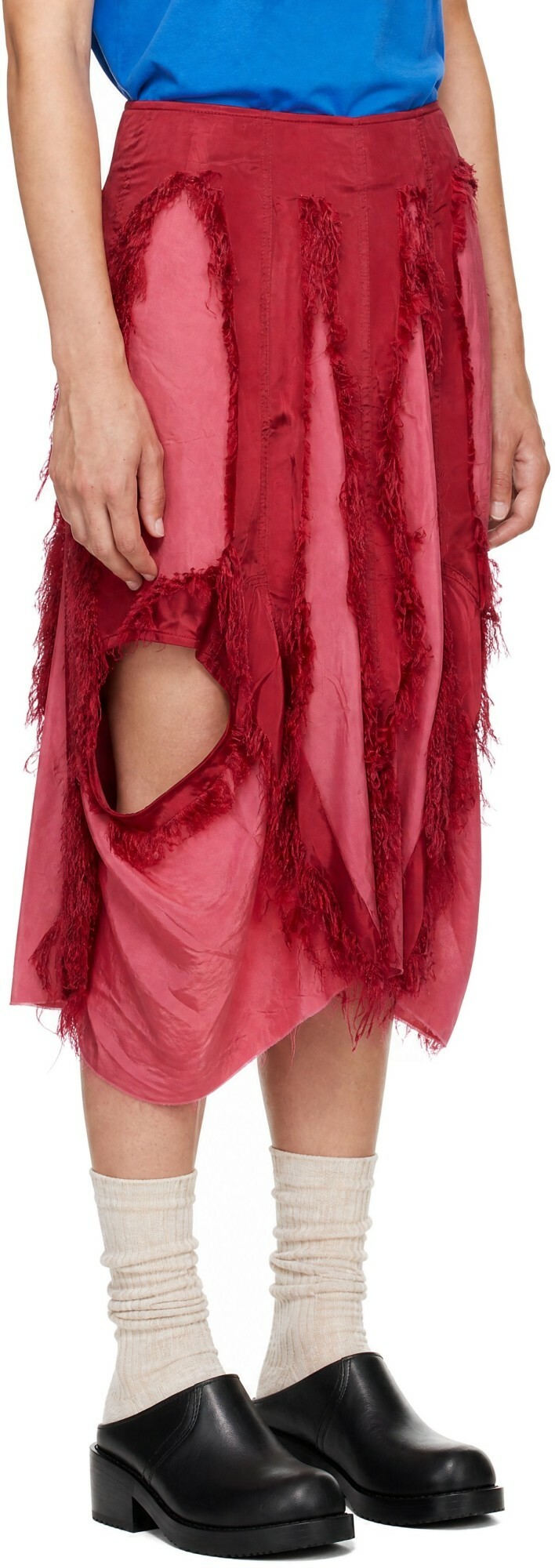 Edward Cuming Pink Cyclone Midi Skirt