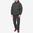 Stone Island Men's Nylon Metal Hooded Down Jacket in Black