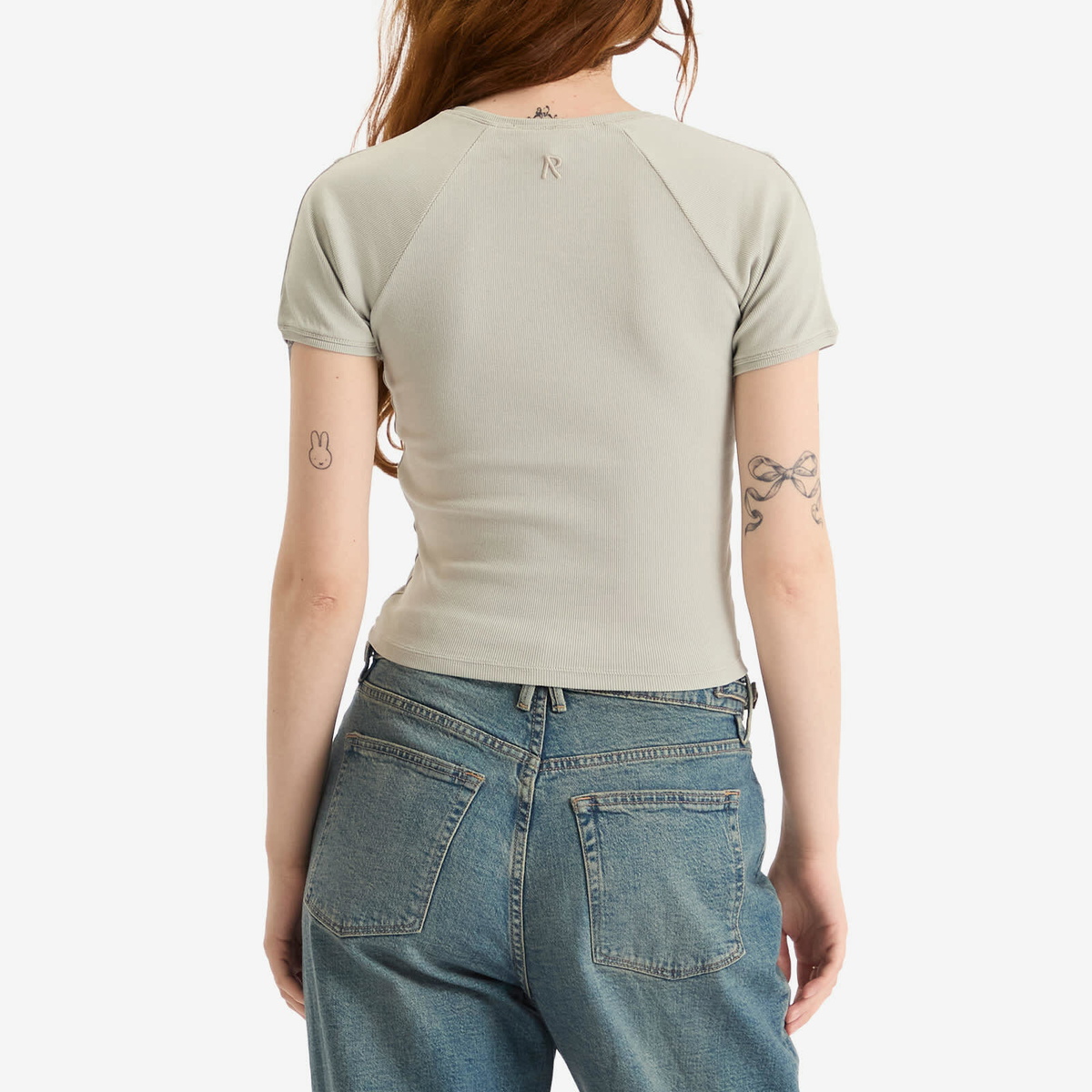 Represent Women's Initial Baby T-Shirt in Storm