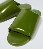 Bottega Veneta Padded patent leather slides