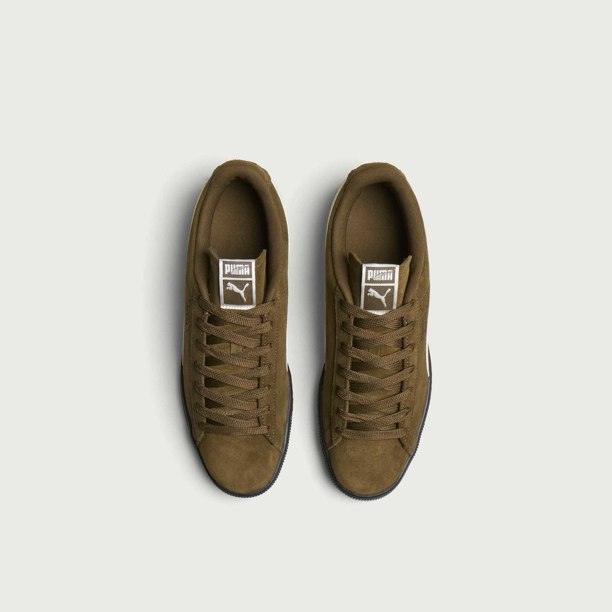 Puma Men's Suede Sneaker in Aged Copper/Alpine Snow