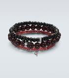 Sydney Evan 14kt white gold set of 3 bracelets with diamonds and gemstones