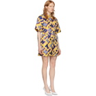 Kirin Multicolor Jacquard Typo Dress