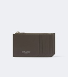 Saint Laurent Saint Laurent Paris Fragments leather card holder