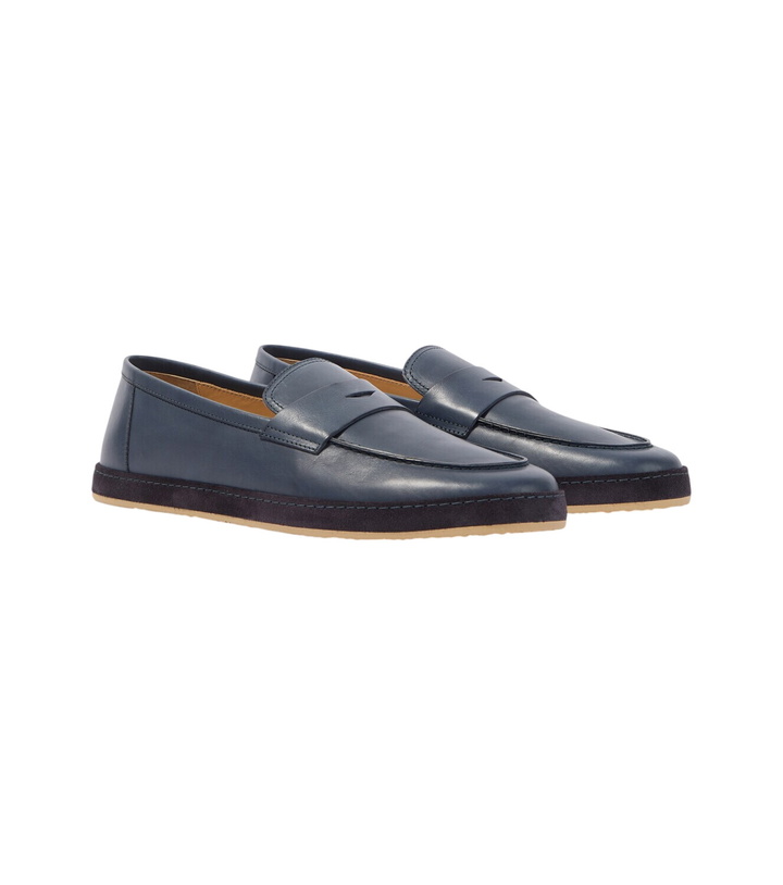 Photo: Brunello Cucinelli Leather penny loafers