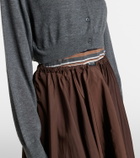 Prada Cropped cashmere cardigan