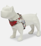 Christian Louboutin Loubiharness printed leather dog harness