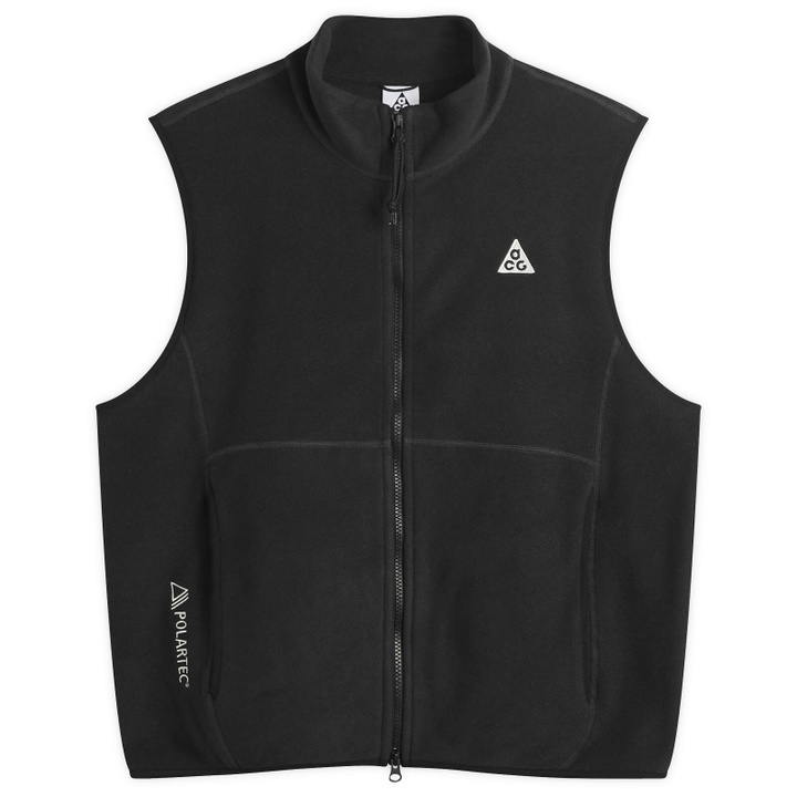 Photo: Nike Men's ACG Wolf Tree Full Zip Vest in Black/Summit White