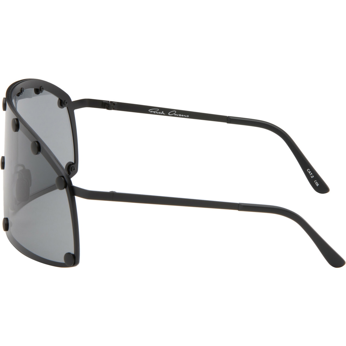 Rick Owens Black Shielding Sunglasses