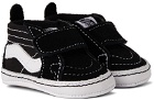 Vans Baby Black & White Sk8-Hi Crib Sneakers
