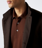 Zegna Cotton piqué polo shirt