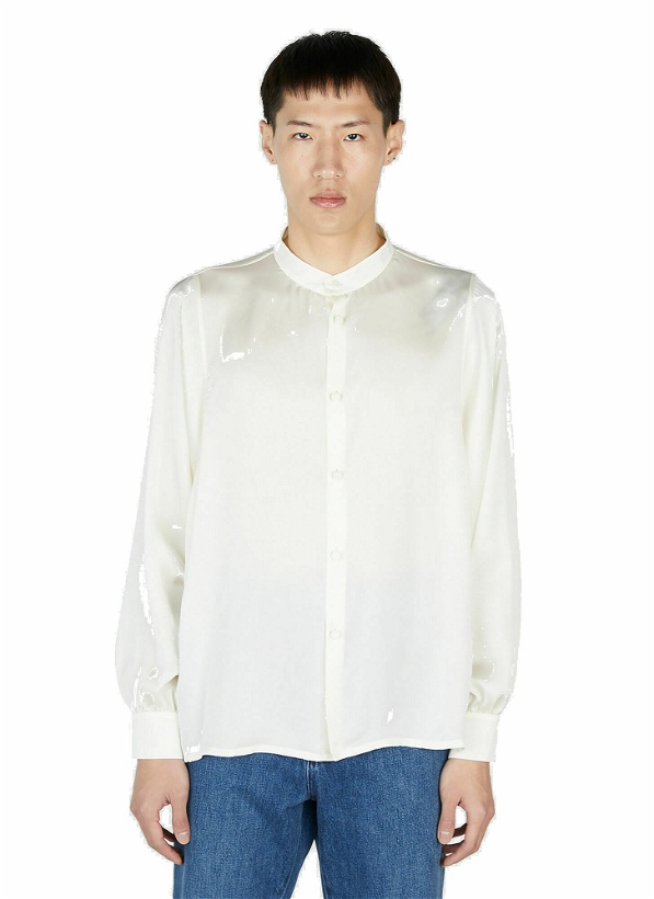 Photo: Saint Laurent - Mandarin Shirt in White