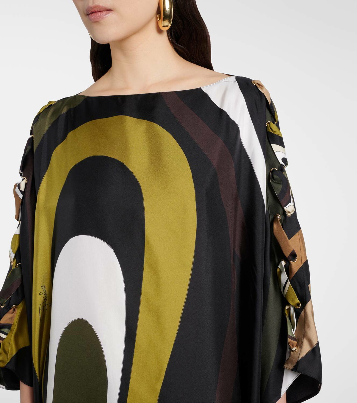 Pucci Marmo silk twill kaftan
