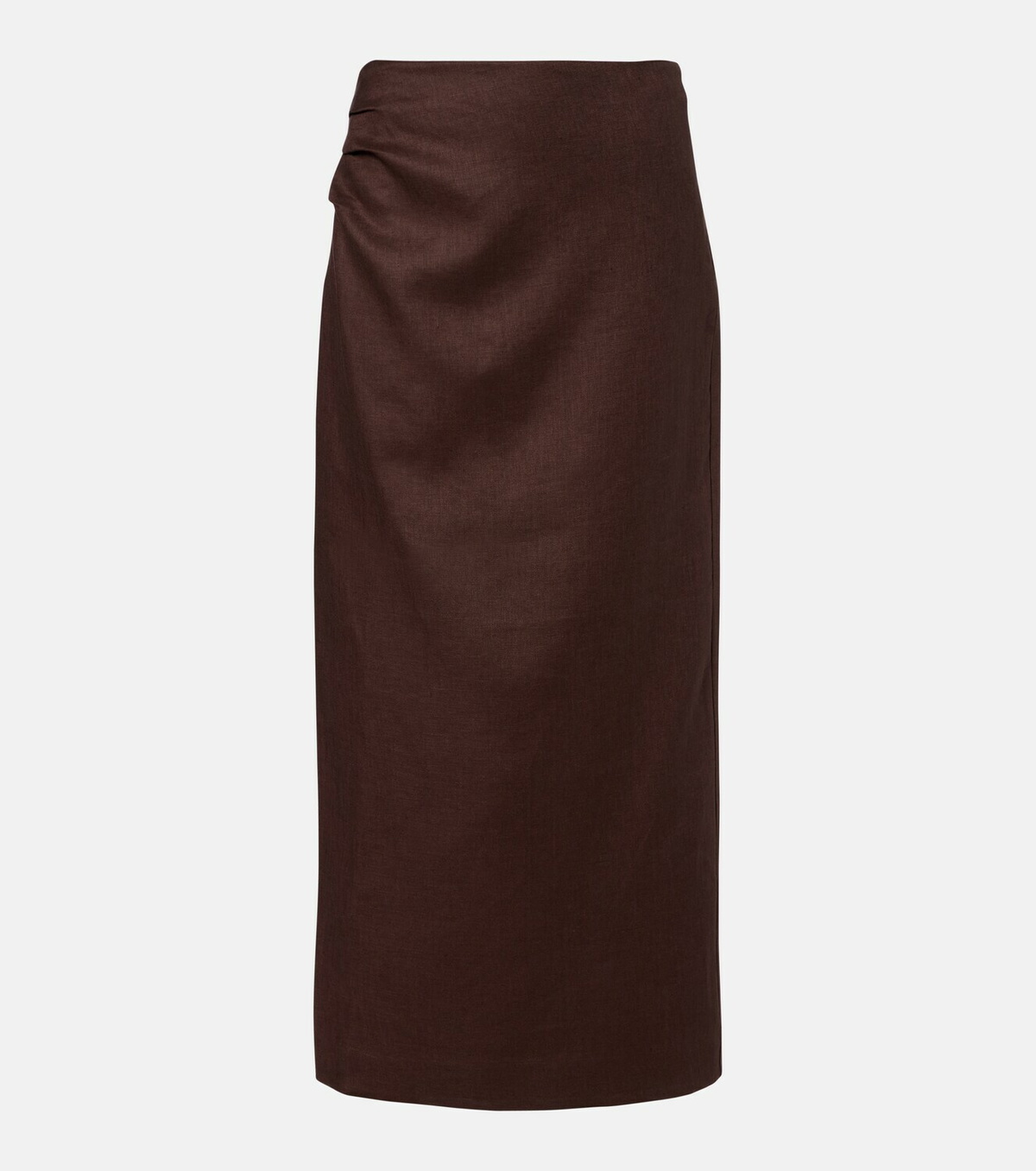 SIR Linen midi skirt