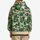 A Bathing Ape Men's Abc Camo Rayon Shark Full Zip Hoodie in Green