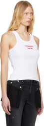 Charles Jeffrey LOVERBOY White Logo Tank Top