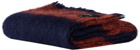 HAY Red & Navy Striped Mohair Blanket