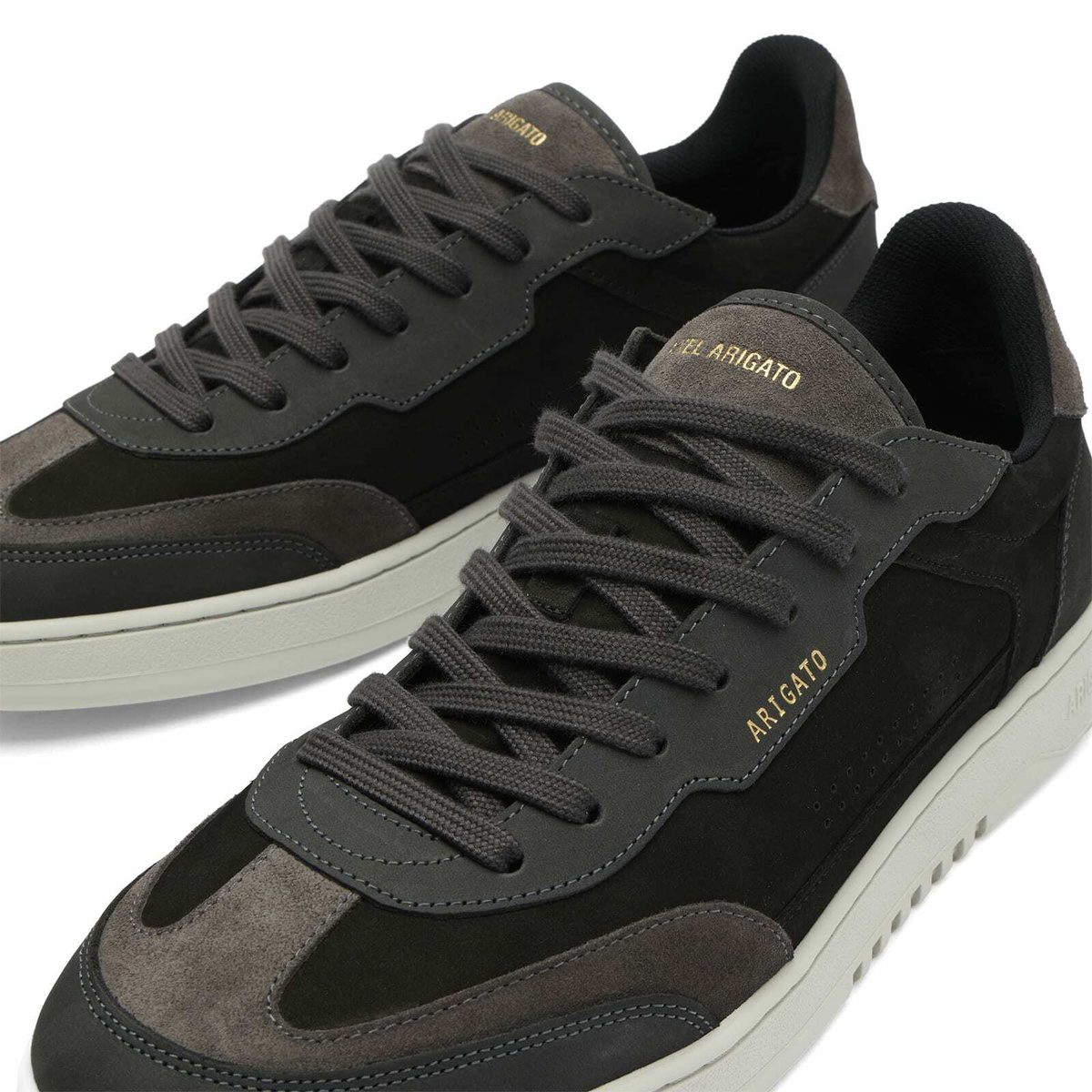 Axel Arigato Men's Dice T-Toe Sneaker in Black/Dark Grey