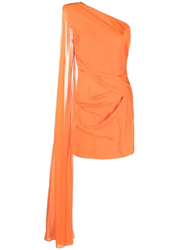 Photo: ROLAND MOURET - Asymmetric Silk Crepe Mini Dress
