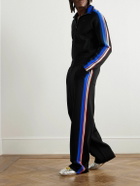 Wales Bonner - Tide Straight-Leg Striped Knitted Track Pants - Black