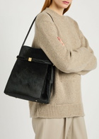 Toteme Belted Calf-hair Bucket bag - Black - One Size