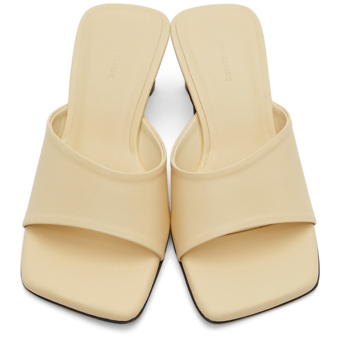 LOW CLASSIC Beige Slide Heeled Sandals Low Classic