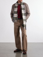 Begg & Co - Arran Bennet Fringed Checked Cashmere Scarf - Neutrals