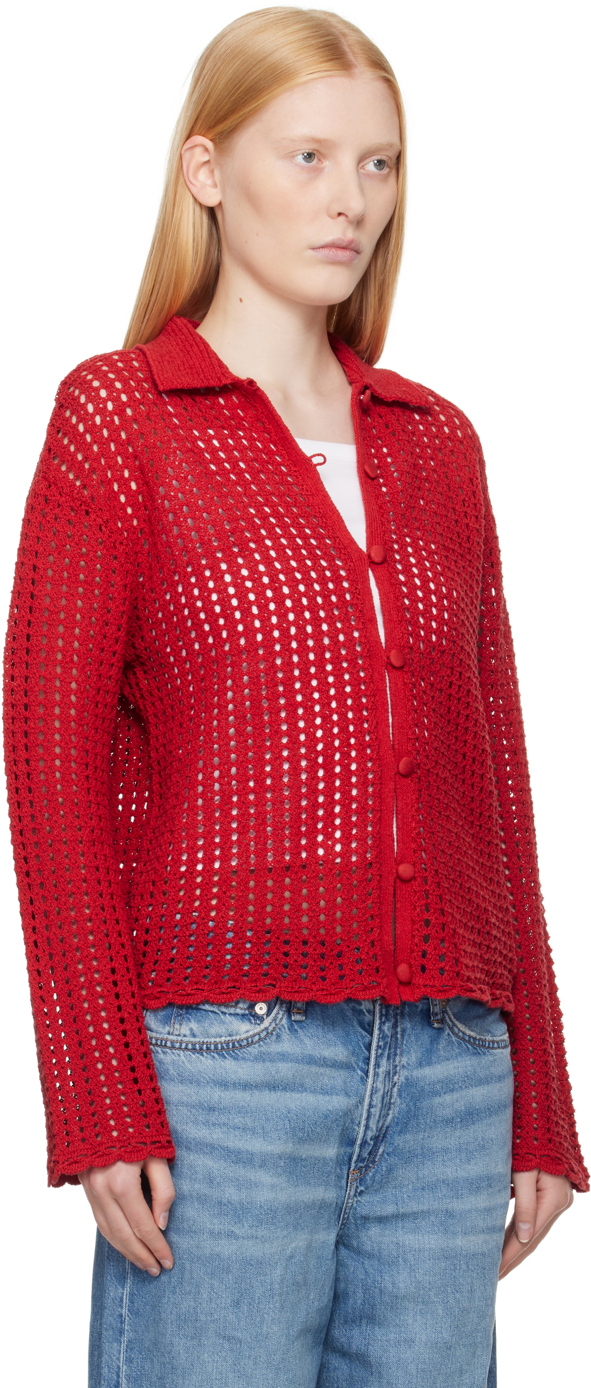 rag & bone Red Khloe Cardigan
