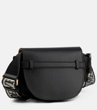Loewe - Gate Dual Mini leather and jacquard shoulder bag
