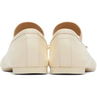 MM6 Maison Margiela Off-White Anatomic Numeric Ballerina Flats