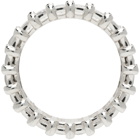 Hatton Labs Silver Baguette Eternity Ring