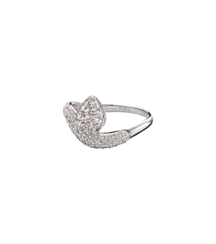 Photo: Persée Wave Alliance 18kt white gold ring with diamonds