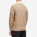 Dime Men's Wave Cable Knit Jumper in Tan